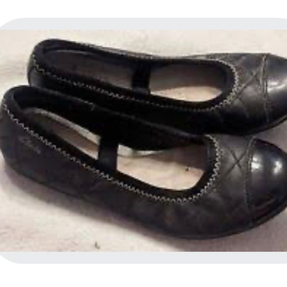 Clarks Dance Pop Tod Leather Mary Jane Flats US13M EU31 - Picture 1 of 17